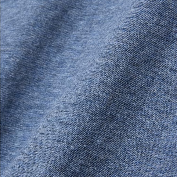 Everlane The Organic Cotton Long Sleeve Crew Neck Tee Heather Blue Size XSmall - Picture 4 of 7